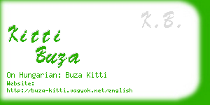 kitti buza business card